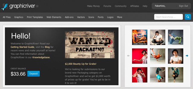 graphicriver homepage